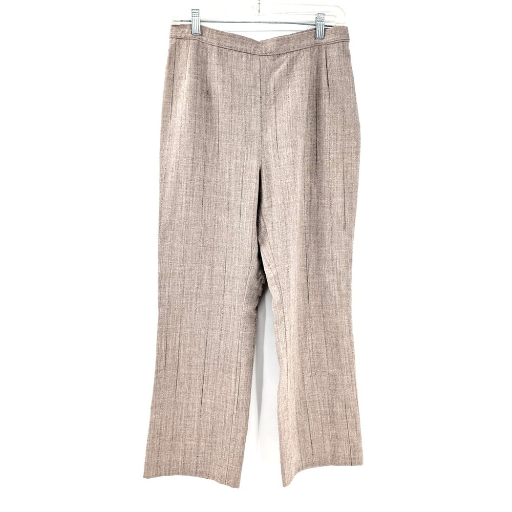 Moschino Cheap and Chic Beige Wool Straight Leg High Rise Pants Size 14 29x26
